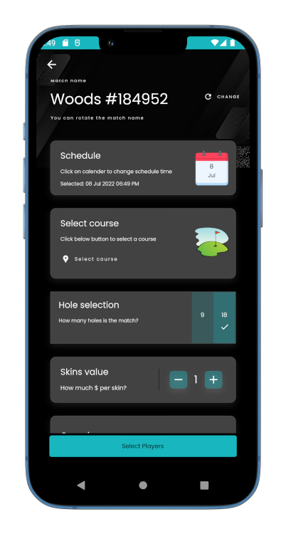 Golf app - Antee app